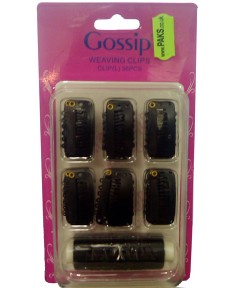 Gossip Black Weaving Clips With Thread 36Pcs