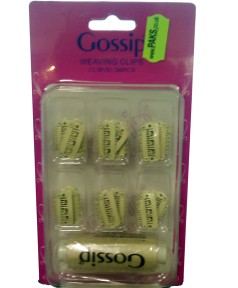 Gossip Cream Weaving Clips With Thread 36Pcs